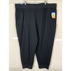 Columbia Omni Shield Jogger Pants Womens 3X Black Lightweight Regular Fit NEW